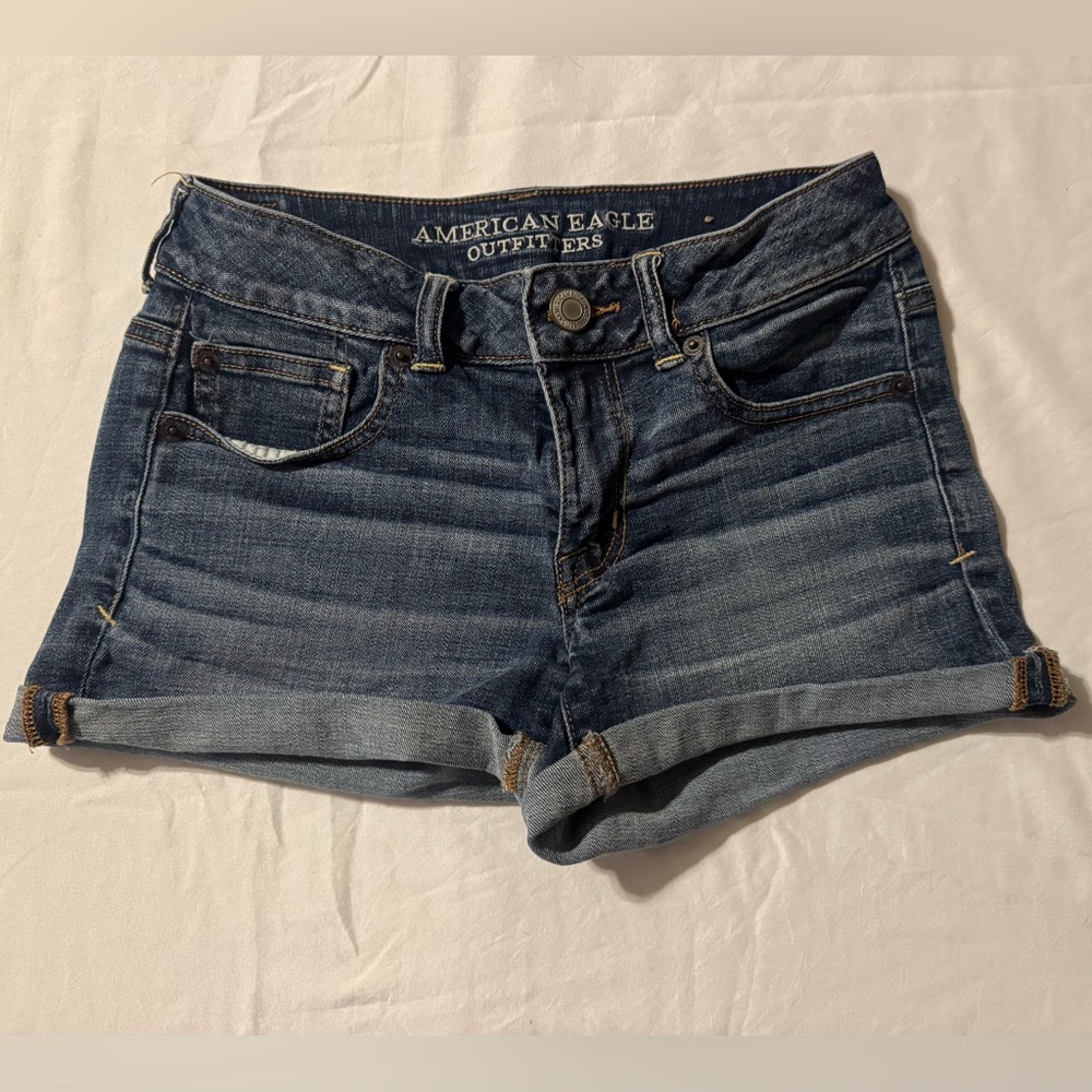 American Eagle Outfitters Dark Blue Jean Shorts
